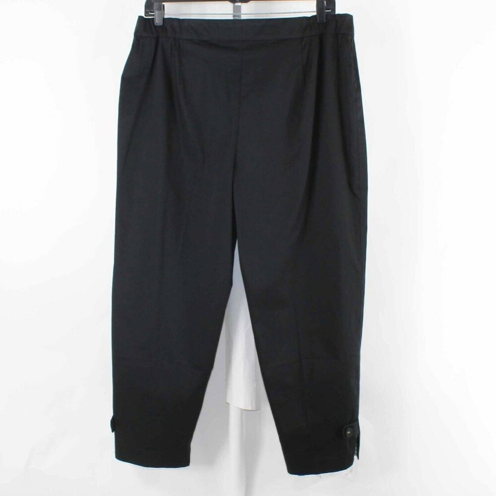 Simonton QVC Women's Black Straight-Leg Pants NWT - Picture 2 of 6